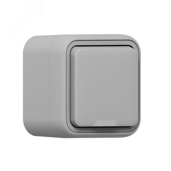 Изображение товара Розетка, одноместная, ОП, винтовые клеммы серый, Бронто EKF (шт)