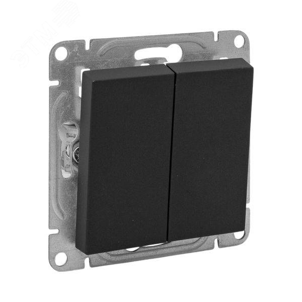 Изображение товара Эпика Механизм выключателя 2кл. кнопочный черный EKF (шт)