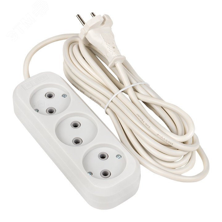 Изображение товара Удлинитель EKF 'Эксперт' 3 гнезда 5 метров без заземления IP20