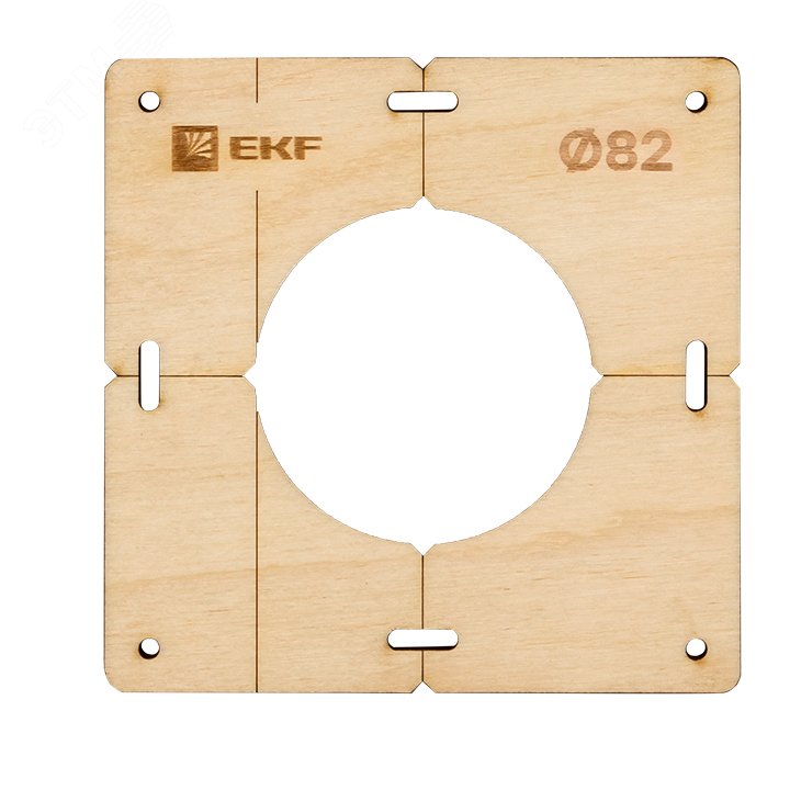 Комплект шаблонов для подрозетников диаметром 82 мм Expert sh-d82-k EKF - превью 2