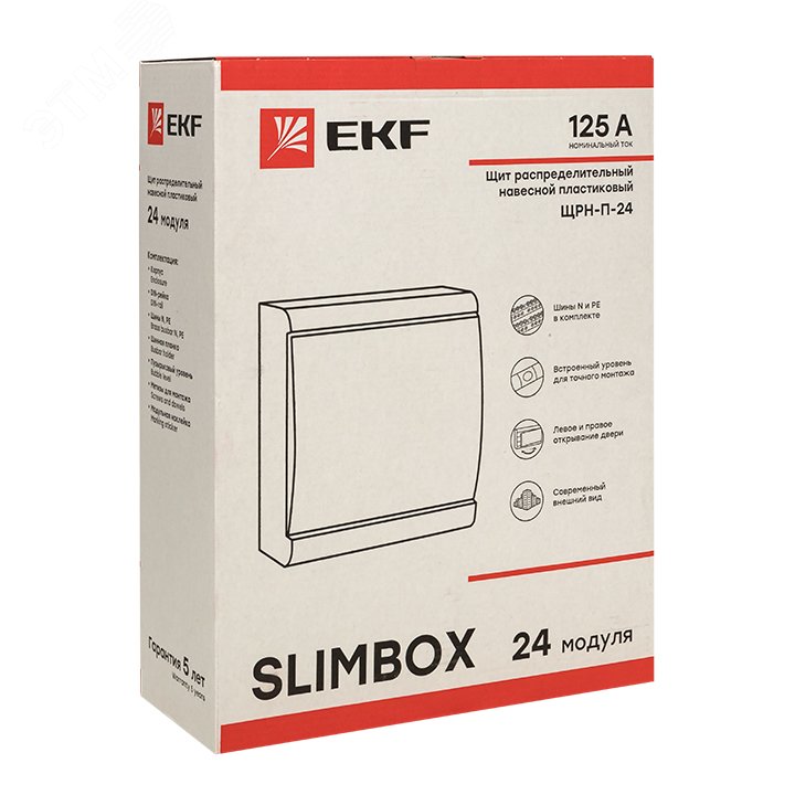 Щит распределительный навесной ЩРН-П-24 SlimBox IP41 PROxima sb-n-24 EKF - превью 3