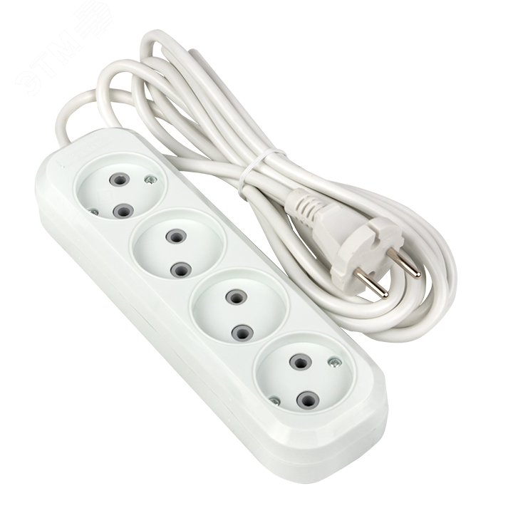 Изображение товара Удлинитель 'Эксперт' 4 гнезда 3 метра 10А IP20 белый