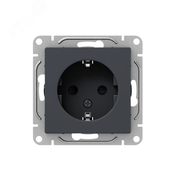 Изображение товара Механизм розетки 16А со шторками графит Эпика EKF для надежного подключения