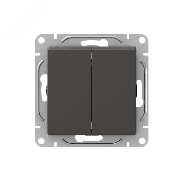 Изображение товара Механизм выключателя. двухклавишный. мокко Эпика EKF (шт)