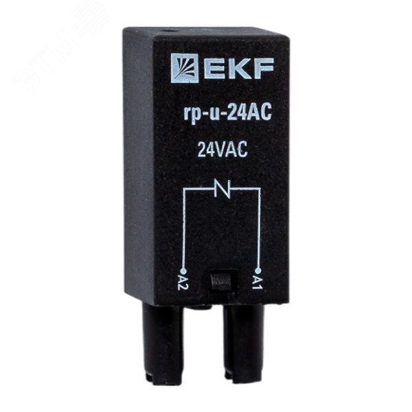 Изображение товара Модуль защитный с варистором 24В AC для реле EKF RP AVERES