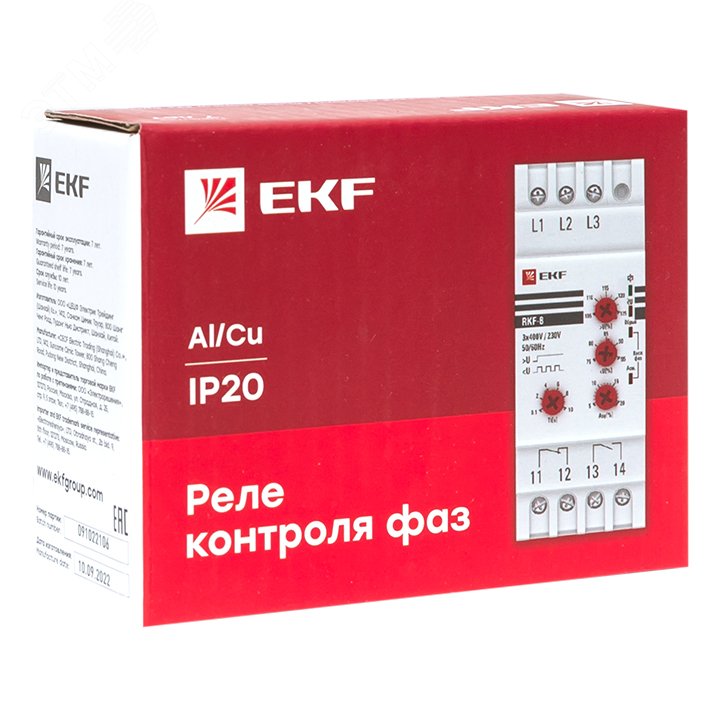 Реле контроля фаз многофункциональное RKF-8 EKF - превью 2