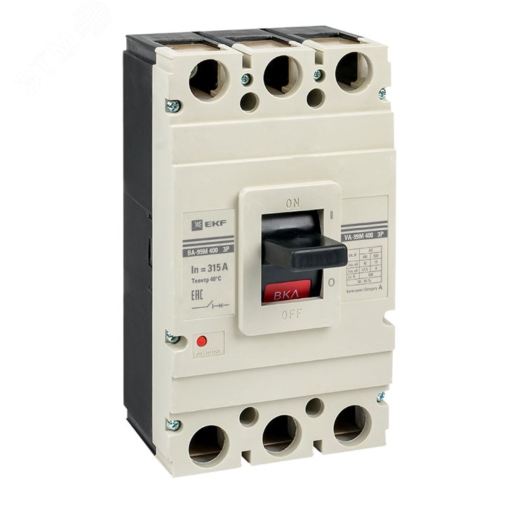 Выключатель автоматический ВА-315А 42кА ВА99М/400 mccb99-400-315m EKF - превью 2