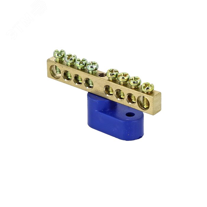 Изображение товара Шина нулевая 63.08 (1-н изолятор стойка) латунь (шт)