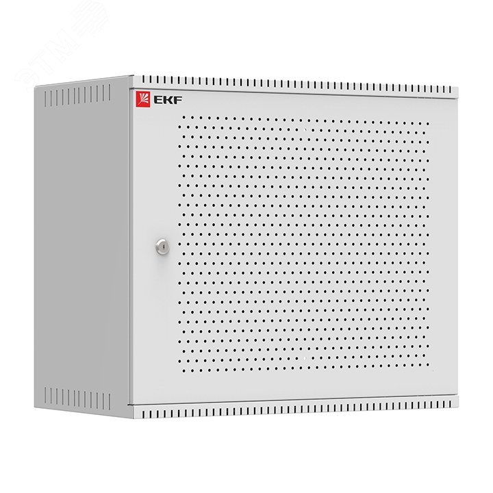 Шкаф телекоммуникационный настенный разборный 6U (600х350) дверь перфорированная Astra A Basic ITB6P350D EKF - превью 2