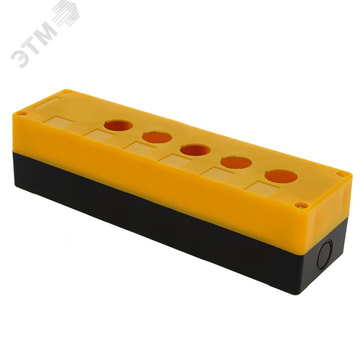 Корпус КП105 пластиковый 5 кнопок желтый cpb-105-o EKF - превью