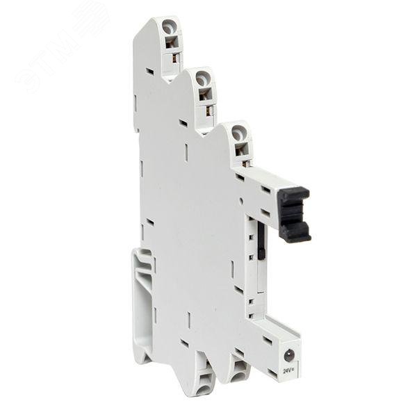 Изображение товара Разъем для реле РМ slim 23/1 Push-in AVERES - монтаж на DIN-рейке, надежное подключение