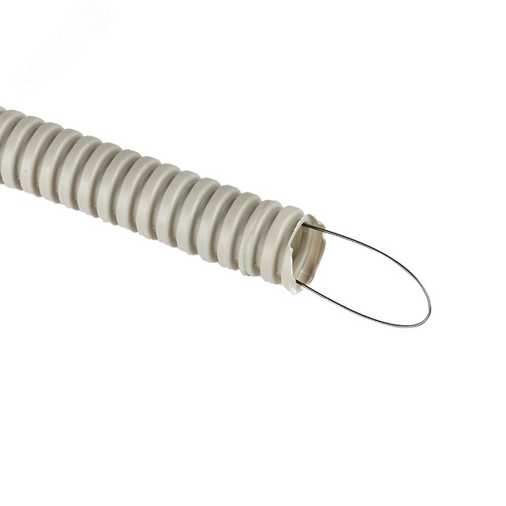 Труба гибкая 16мм с протяжкой серая (100м) Plast tg-z-16 EKF - превью 2