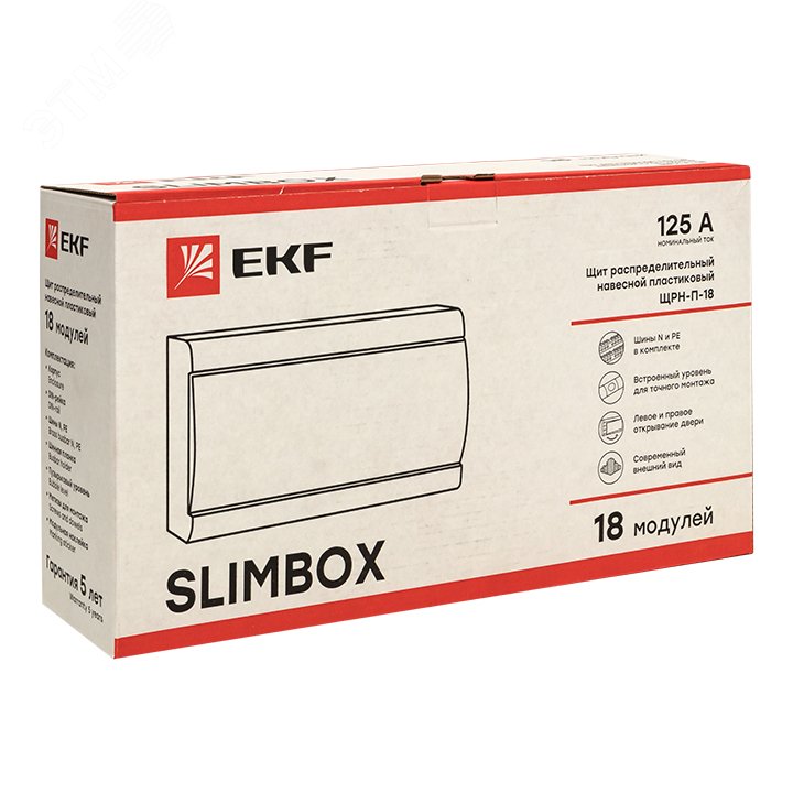 Щит распределительный навесной ЩРН-П-18 SlimBox IP41 PROxima sb-n-18 EKF - превью 4