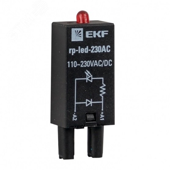 Модуль светодиодный 230 VAC для промежуточных релеRP AVERES rp-led-230AC EKF - превью