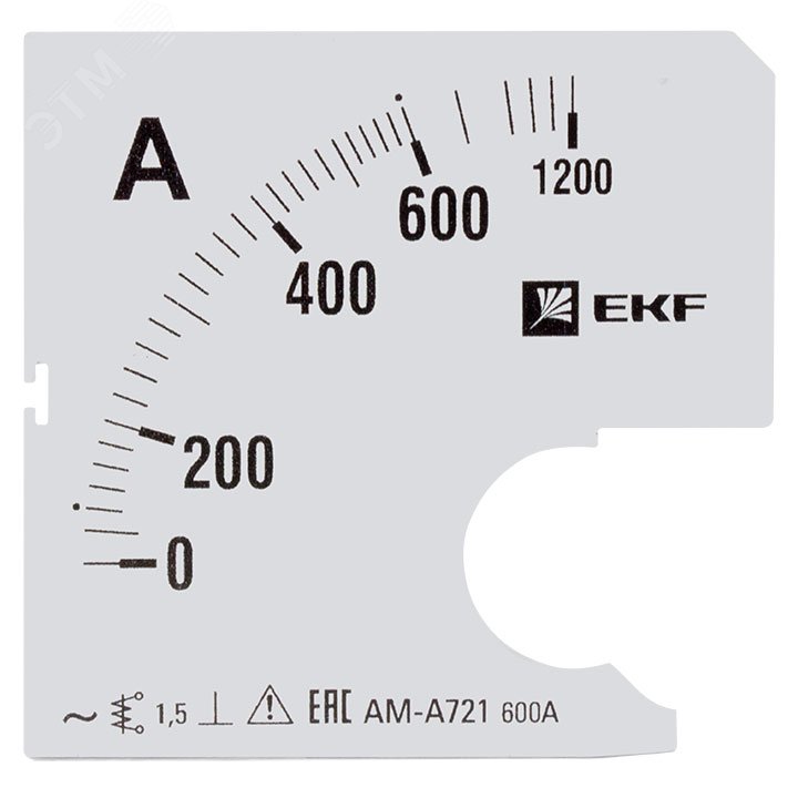 Шкала сменная для A721 600/5А-1,5 PROxima s-a721-600 EKF - превью 2