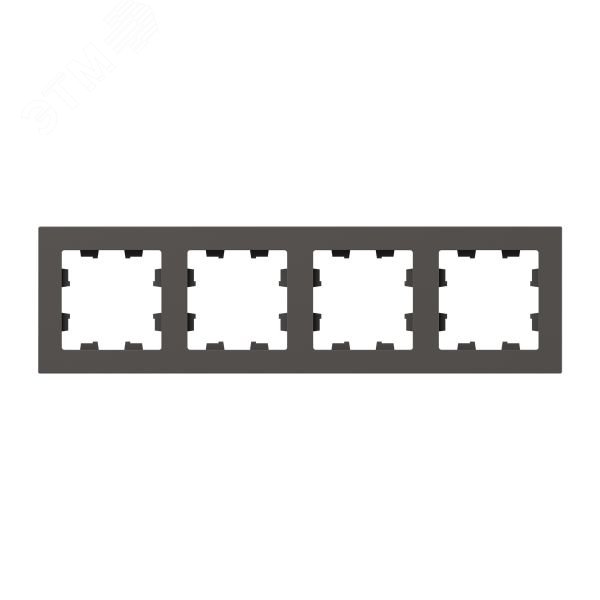 Изображение товара Четырехпостовая рамка EKF Эпика из пластика для механизмов