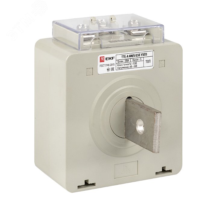 Трансформатор тока ТТЕ-A-600/5А с клеммой напряжения класс точности 0,5S PROxima tte-S-600-0.5S EKF - превью 4
