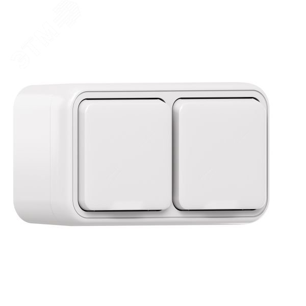 Изображение товара Двухместная силовая розетка EKF Бронто IP55 с винтовыми клеммами