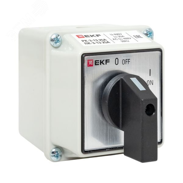 Изображение товара Переключатель кулачковый ПК-3-13 25А 3P ВКЛ-ВЫКЛ IP65 PROxima (шт)