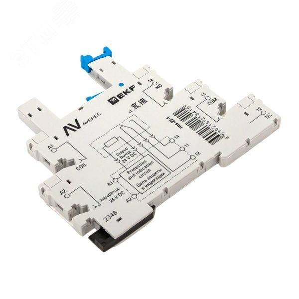 Изображение товара Разъем для реле РМ slim 23/1 EKF AVERES монтаж на DIN-рейке
