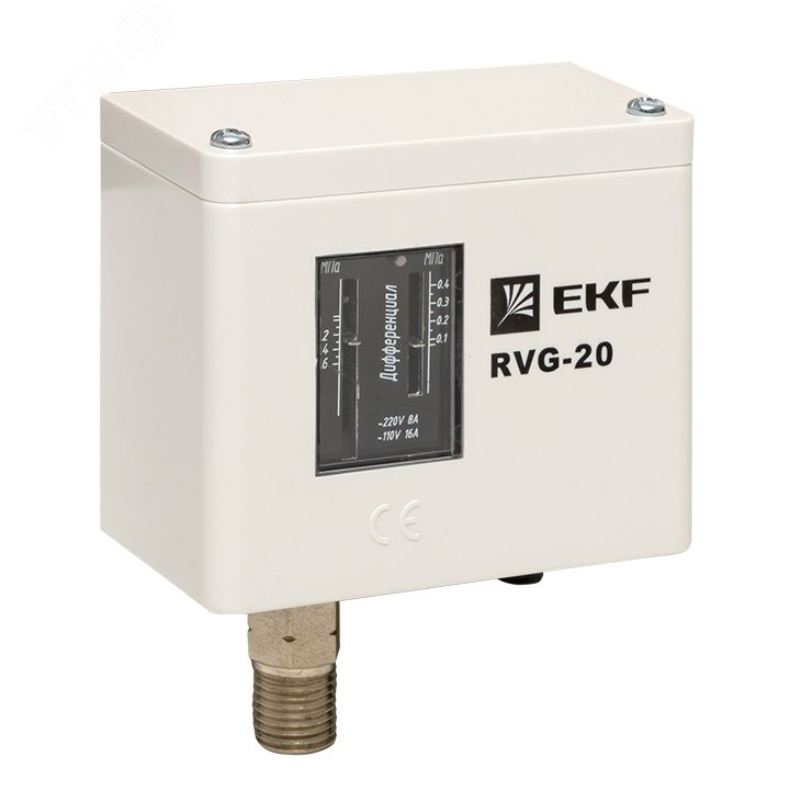 Реле избыточного давления (0,6 МПа) RVG-20-0,6 EKF - превью