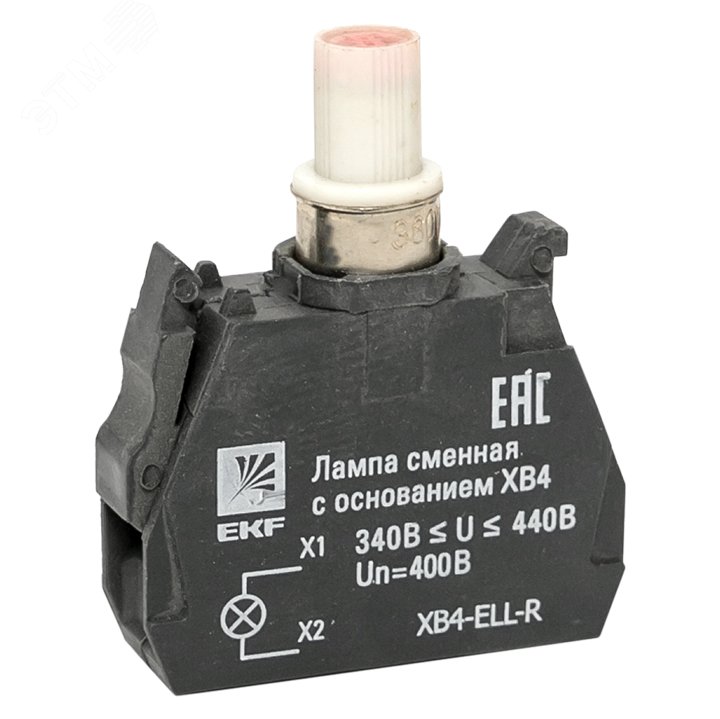 Изображение товара Лампа сменная c основанием XB4 красная 400В PROxima (шт)