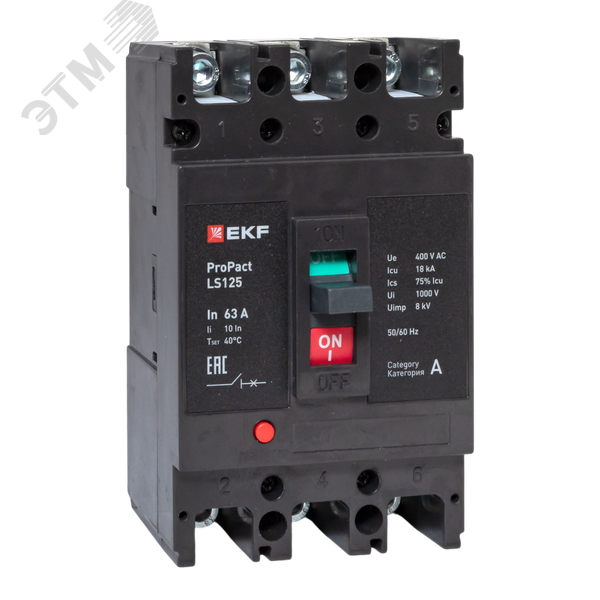Изображение товара LS125 18кА 3P 63А ProPact EKF (шт)
