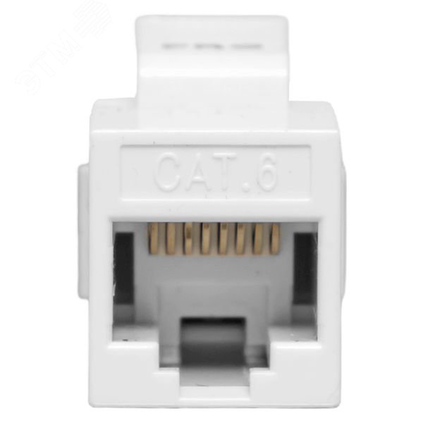 Изображение товара Адаптер проходной TERACOM PRO Cat.6 неэкранированный RJ45-RJ45 тип Keystone белый (шт)