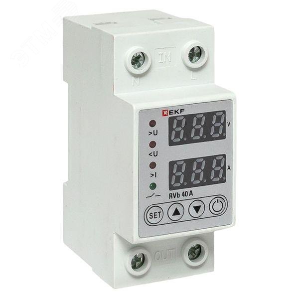 Изображение товара Реле напряжения и тока с дисплеем RVb 40A - автоматическая защита электросети
