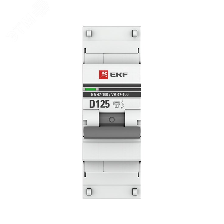 Автоматический выключатель ВА 47-100 1P 125А (D) 10kA PROxima mcb47100-1-125D-pro EKF - превью 2