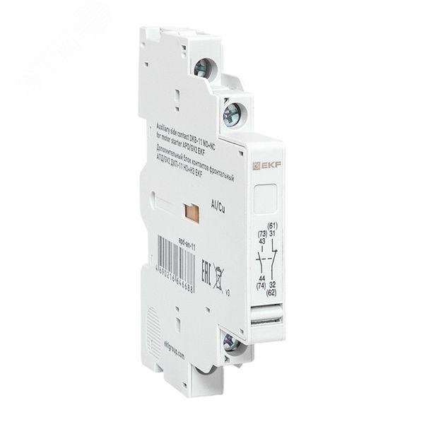Изображение товара Дополнительный боковой блок контактов АПД Gv2 ДКП-11 НО НЗ EKF 930.58 рублей