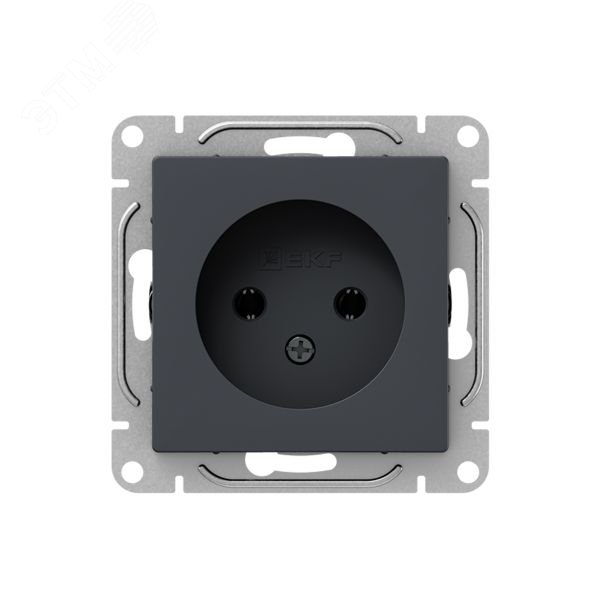 Изображение товара Механизм розетки 16А без заземления без шторок графит Эпика EKF (шт)