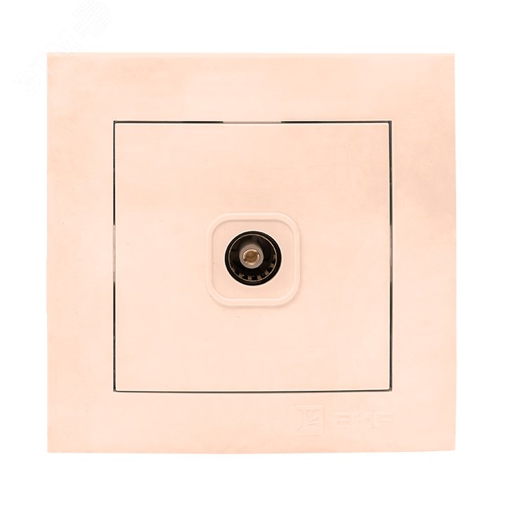 Изображение товара Валенсия розетка телевизионная 1-местная 75Ом 5-862МГц кремовая (шт)