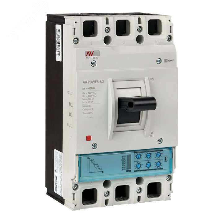 Изображение товара Автоматический выключатель AV POWER-3/3 400А 100kA ETU2.0 для защиты цепей