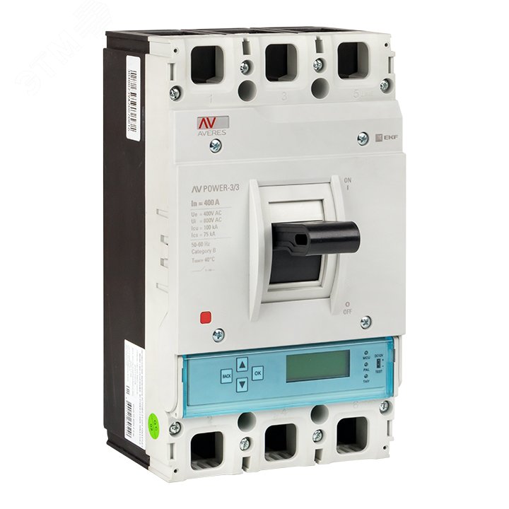 Изображение товара Выключатель автоматический AV POWER-3/3 400А 100kA ETU6.0 AVERES для защиты электросетей