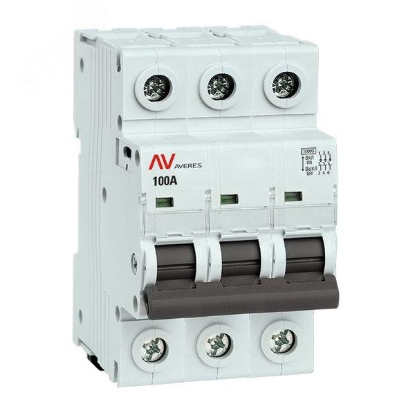 Изображение товара Выключатель нагрузки AVN 3P 100A AVERES EKF для автоматизации и защиты электросетей