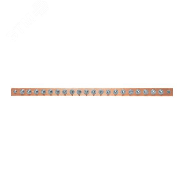 Изображение товара Главная заземляющая шина с изоляторами 20 подключений ГЗШ-20 Cу EKF