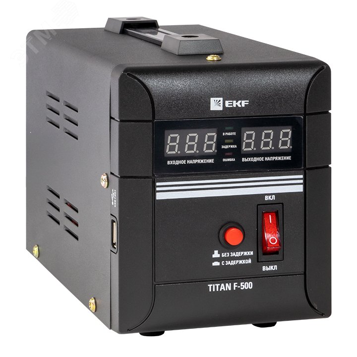 Стабилизатор напряжения напольный 0.5 кВт PROxima stab-f-500 EKF - превью 2