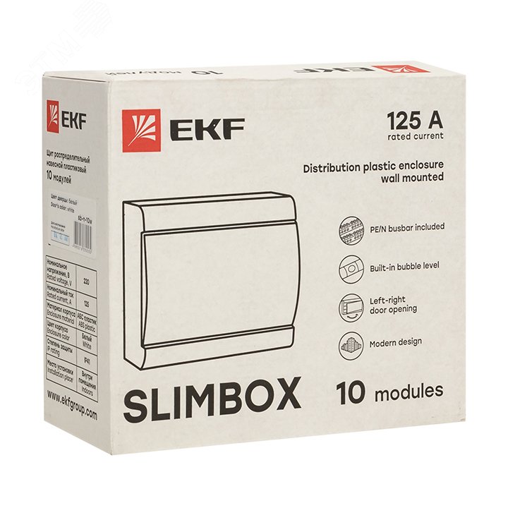 Щит распределительный ЩРН-П-10 ''SlimBox'' белая дверца IP41 PROxima sb-n-10w EKF - превью 2