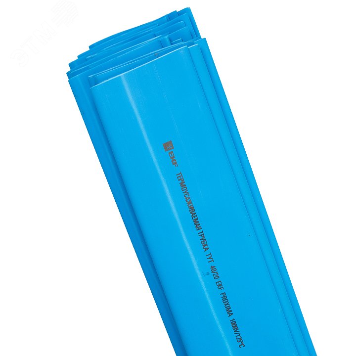 Трубка термоусаживаемая ТУТ нг 25/12,5 синяя в отрезках по 1м PROxima tut-25-g-1m EKF - превью 2