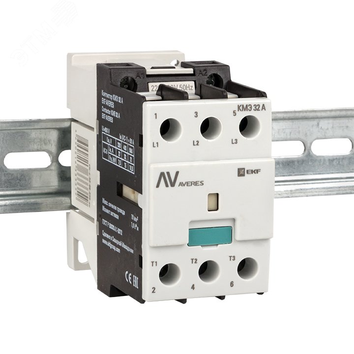 Контактор КМЭ 32А 230В АС AVERES артикул ctr-s-32-00-230-av EKF ...
