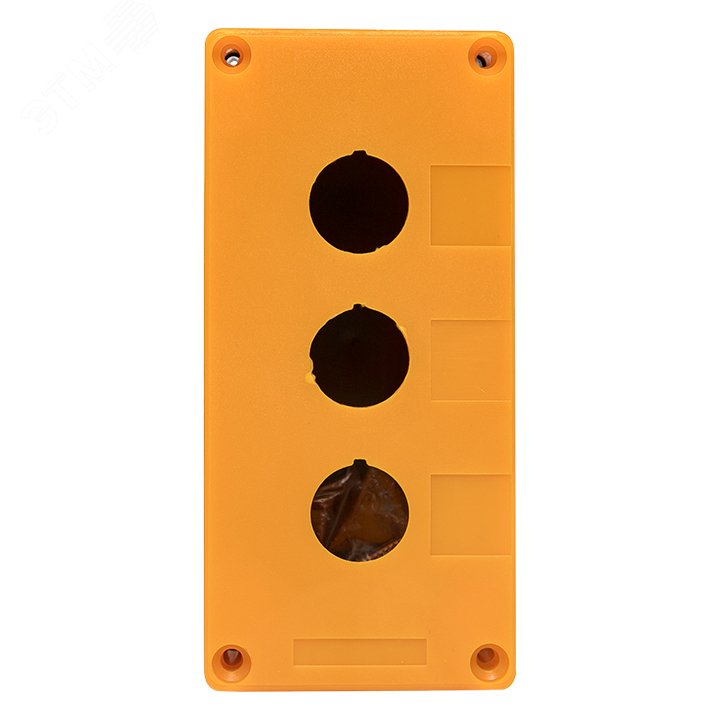 Корпус КП103 пластиковый 3 кнопки желтый cpb-103-o EKF - превью 2