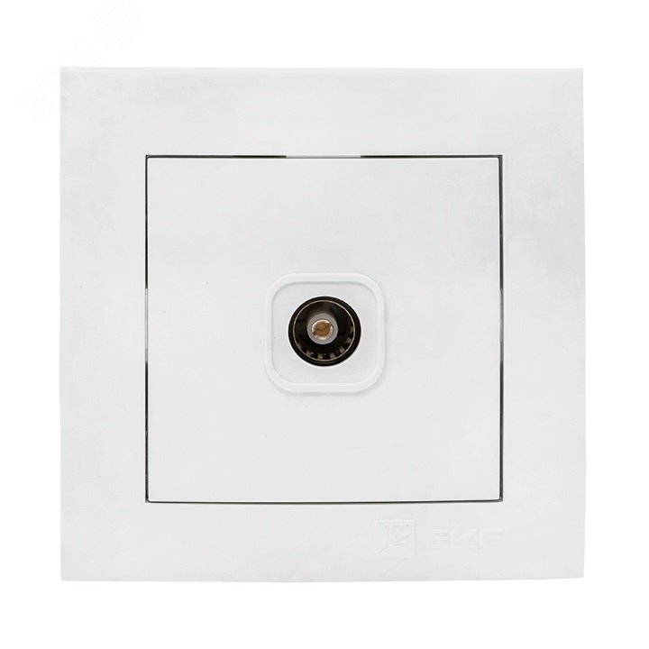 Изображение товара Валенсия розетка телевизионная 1-местная проходная 14дБ-240МГц белая (шт)