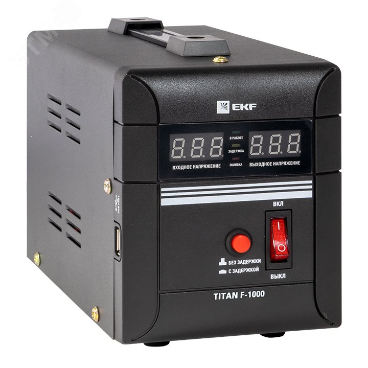 Стабилизатор напряжения напольный 1 кВт PROxima stab-f-1000 EKF - превью 2