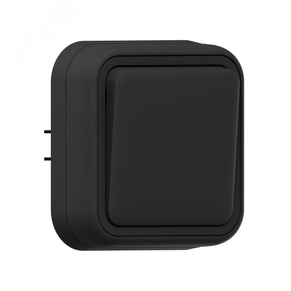 Изображение товара Выключатель, одноклавишный, кнопочный, СП, автоматические клеммы антрацит, Бронто EKF (шт)