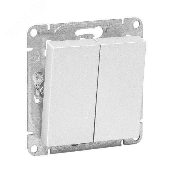 Изображение товара Эпика Механизм выключателя 2кл. кнопочный алюминий EKF (шт)