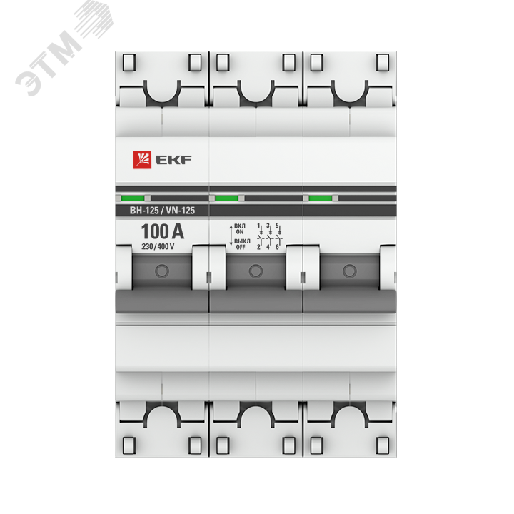 Выключатель нагрузки ВН-125 3P 100А PROxima SL125-3-100-pro EKF - превью 2