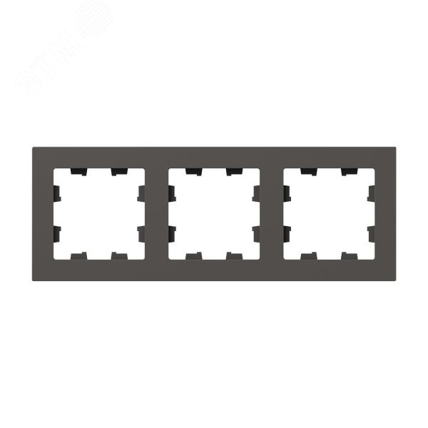 Изображение товара Рамка 3-местная мокко пластик Эпика EKF