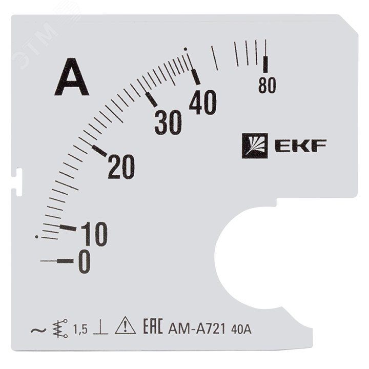 Шкала сменная для A721 40/5А-1,5 PROxima s-a721-40 EKF - превью 2