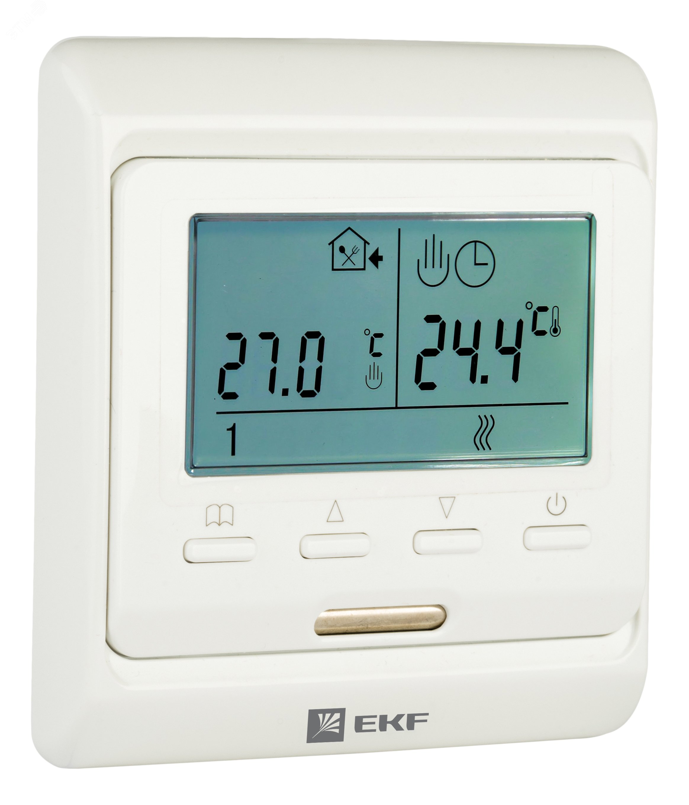 Термостат для теплых полов электронный 16A 230В с датчиком пола Proxima ett-1 EKF - превью